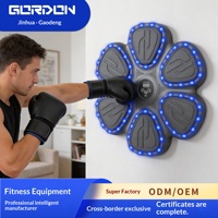 GAODENG Machine de boxe musicale murale intelligente avec cible LED, entraîneur de frappe multi-modèles, panneau de réaction pour la maison et la salle de sport, certifiée CE