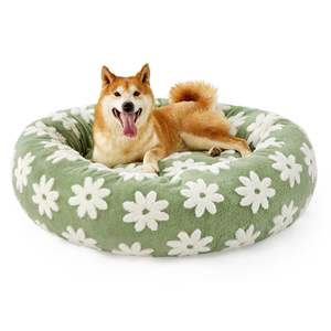 Camas cálidas duraderas para perros y gatos para todas las estaciones más vendidas-Camas de donuts de PP plegables y lavables con patrón sólido transpirable - Product Image 3