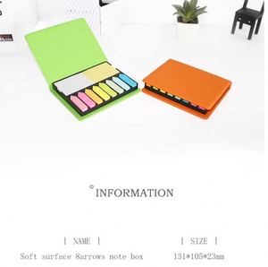 High Quality Promotional Gift Pu Leather Cover Sticky Note <b>Memo</b> <b>Pad</b> Manager Case Removable Sticky Notes Custom Logo - Product Image 1