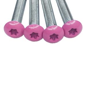 สกรูเครื่องจักรคุณภาพสูง ISO7380 ชุบสังกะสี หัวแบน เหล็ก เมตริก M3 M4 M8 ความยาว 4 มม. 10 มม. - Product Image 1