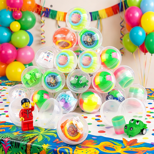 Cápsulas Redondas Transparentes de 50 mm para Máquinas de Chicles, Contenedores de Plástico para <span class=keywords><strong>Juguetes</strong></span>, <span class=keywords><strong>Juguetes</strong></span> <span class=keywords><strong>Sorpresa</strong></span> para Fiestas Infantiles - Product Image 2