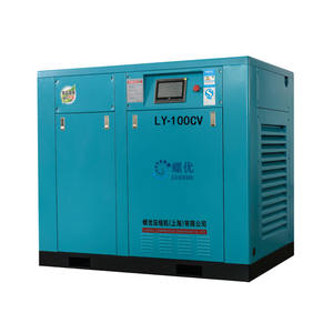 中国工厂75KW 100HP静音旋转螺杆空气压缩机风冷发动机电机3hp 8bar润滑核心部件轴承 - Product Image 1