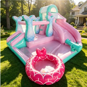 Factory Price Wholesale Super Castle Commercial Inflatable PVC Slide Combo Bounce House Pool Jumping Castle Kids Party Event - Product Image 4