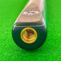 Bâton de queue de billard fait à la main d'une seule pièce Queues de billard Nouveau bâton de queue de billard en bois de frêne en laiton 2-en-1 Excellent pour les jeux