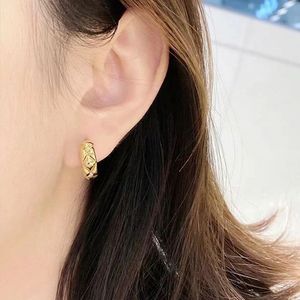 Luxury Fashion Pure Real 18k Real Gold Earrings Jewelry Women Ladies Female Bridal Engagement Wedding Classic <b>Huggie</b> Earrings - Product Image 4