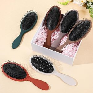 Brosse démêlante personnalisée avec logo pour coiffure et massage, pour cheveux secs et humides, usage domestique et professionnel en salon - Product Image 2