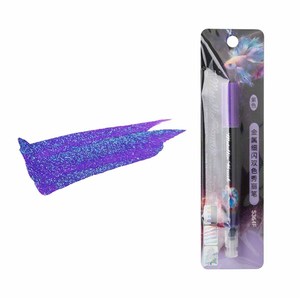 KHY Fırça Uçlu Metalik Simli Boya Kalemi Floresan Akrilik Marker Kalem Özel Flaş Kalem Kaligrafi Boyama için Öğrenciler için - Product Image 5