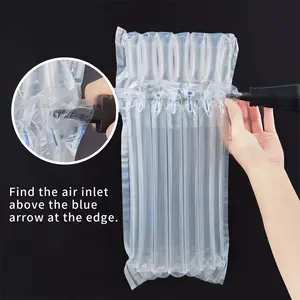 Logistics Packaging Thickened Inflatable Air Column Cushion Bubble Protection Packaging Bag For Wine Bottle