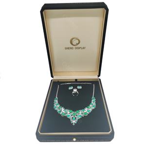 Boîte octogonale en velours noir de luxe coffret cadeau complet emballage de bijoux boîte de bague collier bracelet boucle d'oreille bracelet - Product Image 4