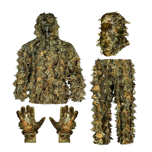 ชุดลายพรางทหาร 3 มิติ สำหรับกิจกรรมกลางแจ้ง เหมาะสำหรับการล่าสัตว์ เล่นเกม CS ชุดพรางตัวแบบ Ghillie สำหรับผู้ชายและผู้หญิง - Product Image 6