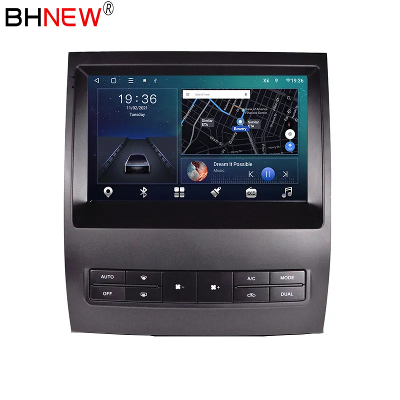 Autoradio Android, 8 cœurs, Navigation GPS, lecteur multimédia, stéréo, sans DVD, vidéo, 2din, pour voiture Toyota Land Cruiser, Prado (120, 2004 à 2009)