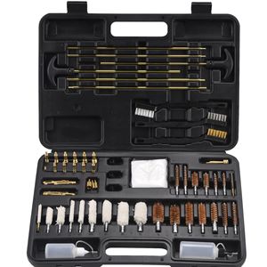 Gun <b>Brush</b> Cleaning Kit 58 Piece With Brass Bore <b>Brushes</b> And Nylon Tools For Firearm Maintenance And Pipe Dredging - Product Image 3