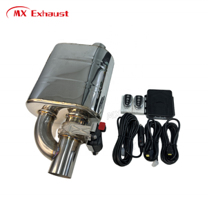 1 комплект (2 глушителя) 2,5 "двойной Универсальный электрический клапан Valvetronic глушитель с дистанционным управлением для клапанов выхлопных газов - Product Image 4