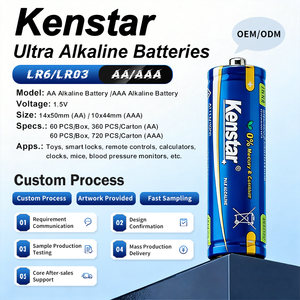 Piles alcalines <span class=keywords><strong>AAA</strong></span> 1,5 V AM4/<span class=keywords><strong>LR03</strong></span> certifiées CE, durée de conservation de 10 ans, OEM personnalisé, vente en gros en vrac pour l'électronique grand public - Product Image 2