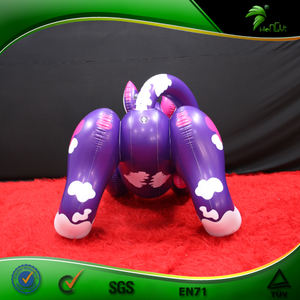 Надувной поплавок для бассейна, синяя кошка, надувные куклы-животные для взрослых, игрушки для прыжков тигра - Product Image 6