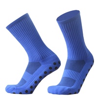 Chaussettes de sport HEALY à logo personnalisé, haute élasticité, pour hommes, football, basketball, athlétisme, antidérapantes, avec grip