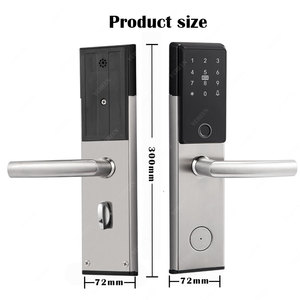 Hotel Software Management System Digital Smart Lock Waterproof Fingerprint Password Door <b>Key</b> Card Electronic Locks A100 Ttlock <b>T</b> - Product Image 6