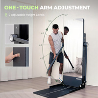 Miroir de fitness intelligent IMBODY POWER Q - Écran 23,8 pouces, système de gym à domicile sur pied, construction en acier au carbone et ABS, unisexe