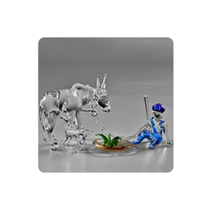 Meilleures ventes Vache et fermier Décoratif Verre Art et Figurines - Product Image 1