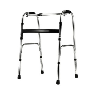 รถช่วยเดินสแตนเลสมีล้อ พับได้ ปรับความสูงได้ สำหรับผู้สูงอายุ - Product Image 5