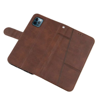 Étui de téléphone en cuir PU rabattable, résistant aux chocs et imperméable pour 16 Pro Max 11 12 13 14 15 Promax, avec porte-cartes