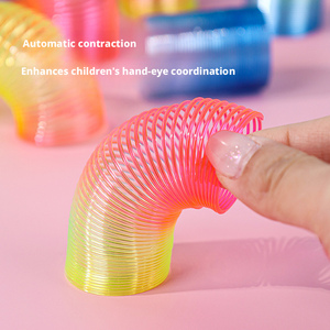 Nouvelle spirale arc-en-ciel à paillettes brillantes, spirale magique pour enfants, spirale arc-en-ciel miniature en gros - Product Image 3