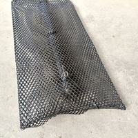 Filet de lanterne en plastique dur stabilisé aux UV, panier de croissance d'huitre, sac en maille d'huitre sur le marché péruvien