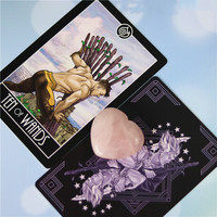 Vente en gros de boîtes de cartes de tarot en papier d'art 300g 350gsm impression personnalisée affirmation et jeu de tarot oracle holographique 78-pont pour ensemble