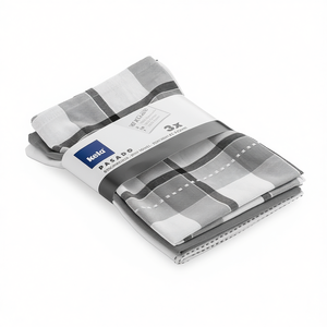 Lot de 3 torchons de cuisine Kela Pasado gris 65x45cm - Product Image 2