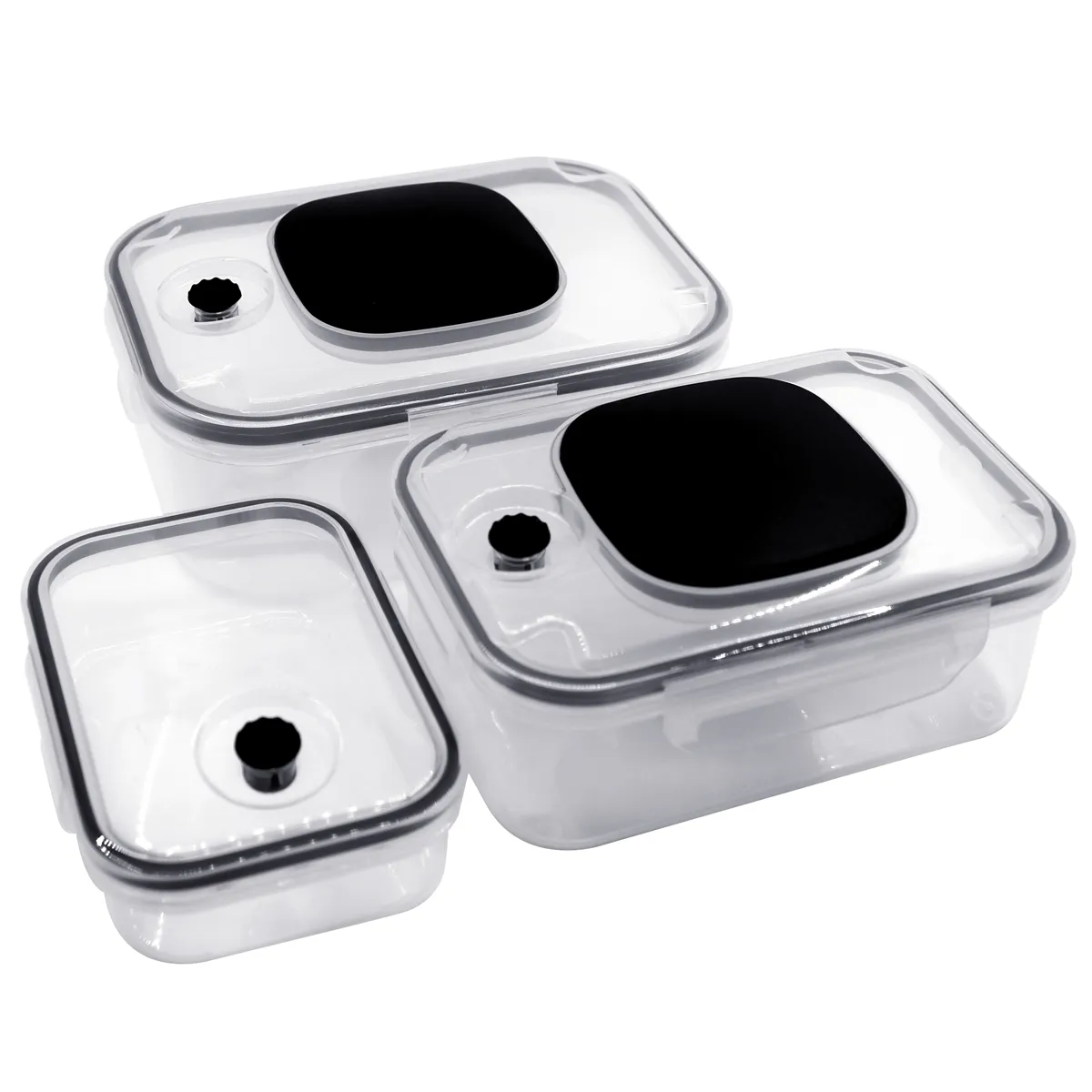 300ml+800ml+1200ml Bento Box BPA Free Can Keep Food Fresh Reusable New design meal prep airtight food container set Microwavable