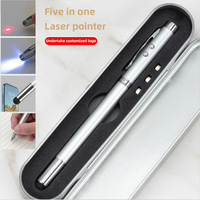 Offre Spéciale Logo personnalisé couleur multi-fonction lumière LED stylet écran tactile doux stylo à bille en métal 0.5mm nouveauté Promotion stylo