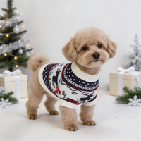 Conception personnalisée de carton pour un pull de Noël pour chien, vêtements d'hiver pour animaux de compagnie avec motif à pois