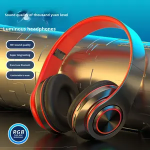 Audífonos Inalámbricos B39 Cool Glowing para Juegos y Deportes, con Cancelación de Ruido, Bajos Potentes, Ecológicos, para colocar Sobre las Orejas, Transfronterizos - Product Image 4