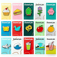 Pins promotionnels personnalisés en émail dur, cartes de support personnalisées en émail souple