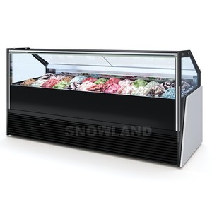 Réfrigérateur-congélateur commercial pour glaces et sorbets, 24 bacs en acier inoxydable pour restaurants - Product Image 1