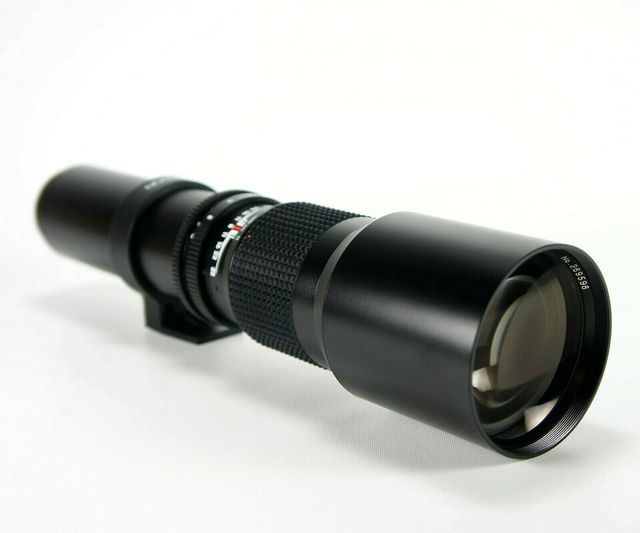 500mm F/8-32 Full Frame T-Mount Manual Focus HD Telephoto Lens with Super Macro for Wildlife Sports and Bird Photography