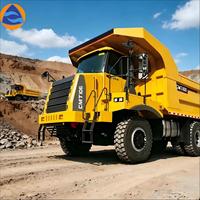 Camion benne minier poids lourd Weichai 70 tonnes, boîte de vitesses manuelle rapide, diesel, transmission 6x4, Euro 3, caméra arrière gauche d'occasion