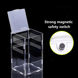 Caja de alimentación acrílica para <span class=keywords><strong>reptiles</strong></span>, insecto, lagarto rezando, jaula para el hogar, terrario, cría de arañas - Product Image 4