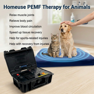 เครื่องบำบัดด้วยคลื่นแม่เหล็กไฟฟ้า (PEMF) สำหรับสัตว์ ใช้ในฟาร์ม  บรรเทาอาการปวดเมื่อยกล้ามเนื้อ  แบบพกพา  จำหน่ายโดยตรงจากโรงงาน - Product Image 1