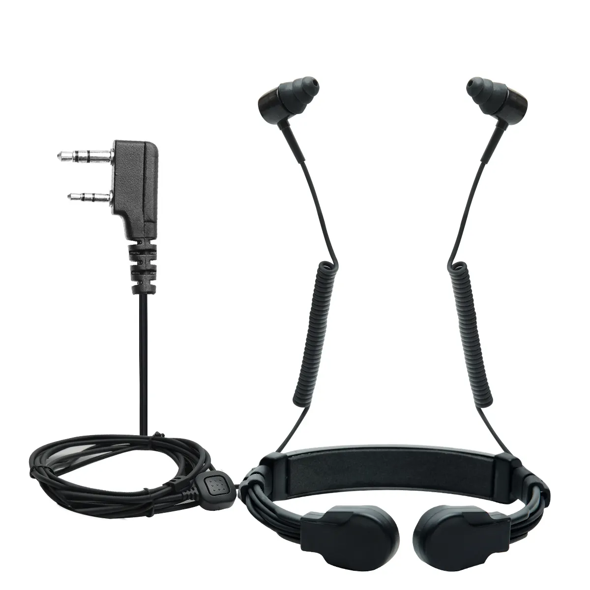 Baofeng Throat Mic Walkie-Talkie Headset Transceiver Verdeckte Rohr Finger PTT Ohrhörer Für Kenwood Baofeng UV 5R UV 82 AR-152