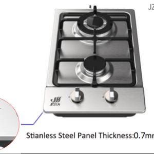 Cuisinière à gaz Ksun à haute efficacité, économique en énergie, durable, en acier inoxydable, étanche, 2 brûleurs, avec garantie d'un an - Product Image 4
