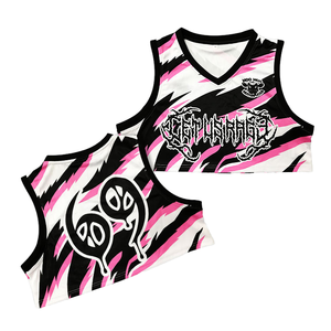 T-<span class=keywords><strong>shirt</strong></span> à manches courtes et col en V <span class=keywords><strong>de</strong></span> style rétro pour femmes Logo personnalisé Streetwear court pour l'été Design imprimé respirant - Product Image 1
