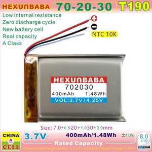 3,7 V 400mAh 702030 3 cables polímero de iones de litio batería de iones de litio para altavoz TWS reloj inteligente GPS auriculares pluma de grabación T190 - Product Image 3