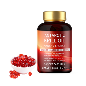 Suplemen Kapsul Lunak Minyak Krill Antartika Omega 3 Halal OEM <span class=keywords><strong>Astaxanthin</strong></span> 1000mg 2000mg Softgel Minyak Krill - Product Image 2