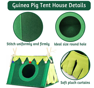 Cómoda tienda <span class=keywords><strong>de</strong></span> campaña <span class=keywords><strong>de</strong></span> fieltro <span class=keywords><strong>para</strong></span> mascotas pequeña, escondite <span class=keywords><strong>de</strong></span> animales pequeños, espacio <span class=keywords><strong>de</strong></span> anidación acogedor <span class=keywords><strong>para</strong></span> hámsteres, conejillos <span class=keywords><strong>de</strong></span> indias y conejos - Product Image 4