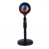 Lampes de projection LED RGB de style moderne pour la décoration de la chambre à coucher, du chevet, du sol, photographie de coucher de soleil, ambiance, lumières RGB en ABS PC