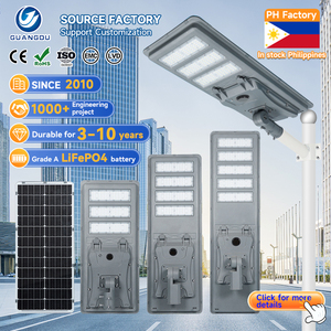 Gran oferta, lámpara de carretera para patio exterior, impermeable, Ip65, aluminio, 200W, 300W, 400W, 500W, farola Solar Led integrada todo en uno - Product Image 1