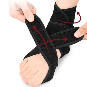 Çift Katmanlı Ayak Bileği Desteği Kemer Desteği Ayak Ateli Ayak Bileği Koruyucu Sarkık Ayak Desteği Ön Ayak Kaldırma Bandı SBR Malzeme Elastik - Product Image 4