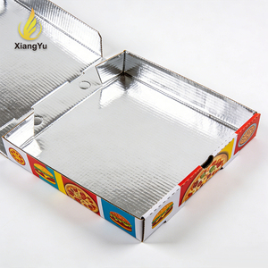 Scatola per <span class=keywords><strong>Pizza</strong></span> in Alluminio Argentato Personalizzata, Design Quadrato con Rivestimento Isolante per Mantenere la <span class=keywords><strong>Pizza</strong></span> Calda per Periodi Prolungati - Product Image 1