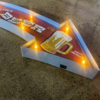 Panneau décoratif de bar ROUTE 66 en métal comme la rouille américaine illuminée populaire